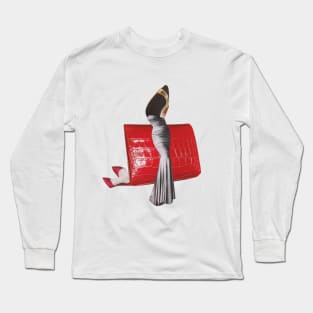 The Lady with Red Shoes Long Sleeve T-Shirt